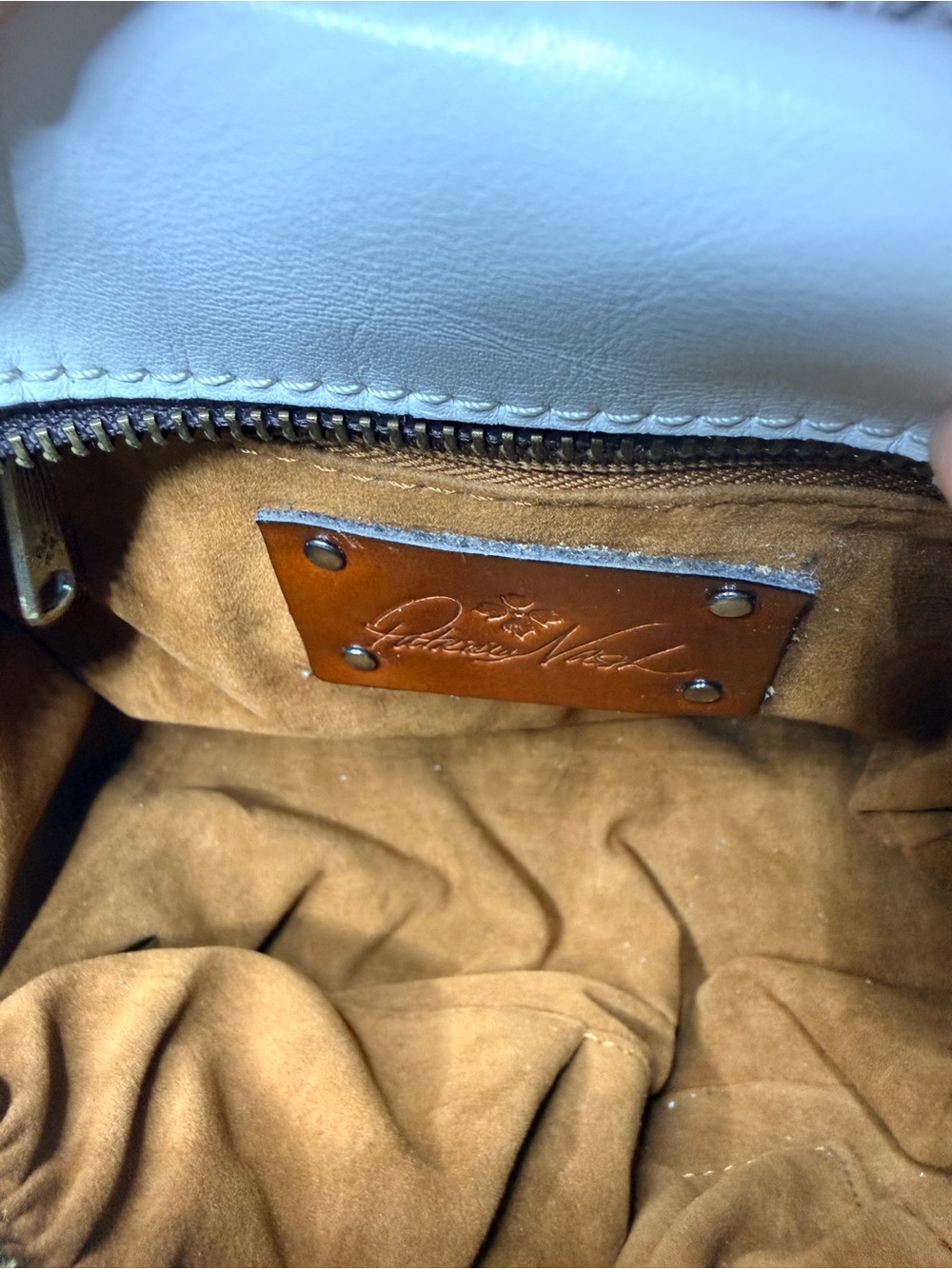 Patricia Nash Cream Cable-Knit Top-Handle Shoulder Bag - Picture 5 of 5